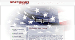 Desktop Screenshot of futuretruckers.com